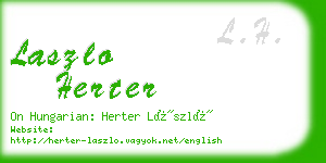 laszlo herter business card